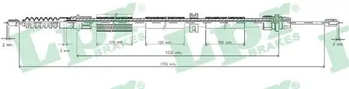 жило за ръчна спирачка LPR C0262B