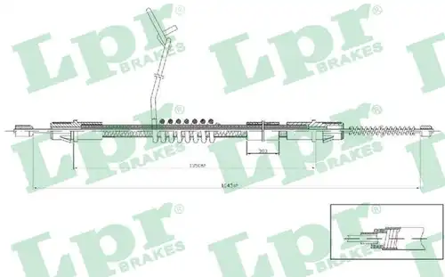 жило за ръчна спирачка LPR C0287B