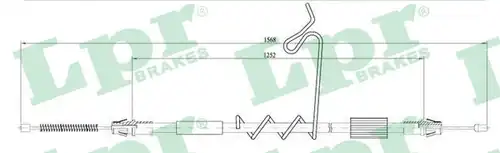 жило за ръчна спирачка LPR C0291B