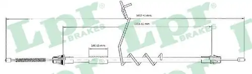 жило за ръчна спирачка LPR C0294B