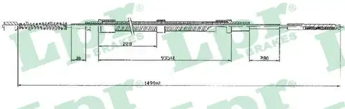 жило за ръчна спирачка LPR C0304B