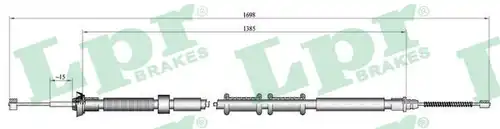 жило за ръчна спирачка LPR C0307B