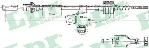 въжен механизъм, задействане на съединителя LPR C0369C