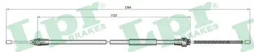 жило за ръчна спирачка LPR C0400B