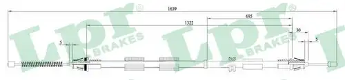 жило за ръчна спирачка LPR C0469B