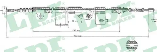 жило за ръчна спирачка LPR C0503B