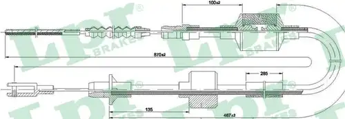 въжен механизъм, задействане на съединителя LPR C0520C