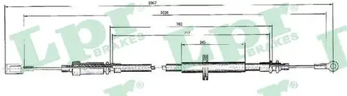 жило за ръчна спирачка LPR C0524B