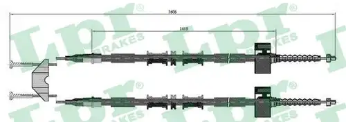 жило за ръчна спирачка LPR C0535B