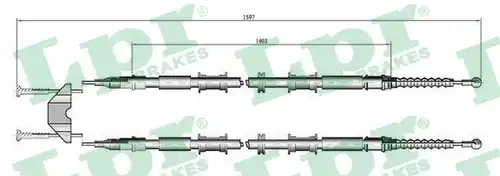 жило за ръчна спирачка LPR C0549B