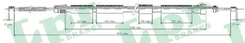 жило за ръчна спирачка LPR C0618B