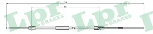жило за ръчна спирачка LPR C0650B