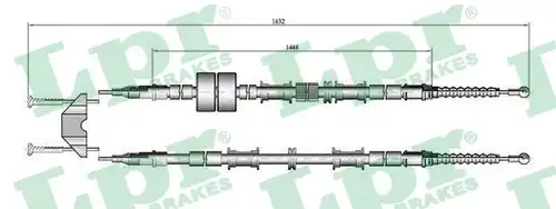 жило за ръчна спирачка LPR C0652B