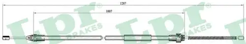 жило за ръчна спирачка LPR C0682B