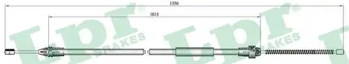 жило за ръчна спирачка LPR C0685B