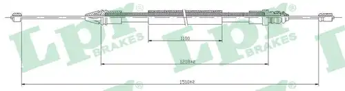 жило за ръчна спирачка LPR C0710B