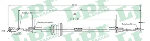 жило за ръчна спирачка LPR C0755B