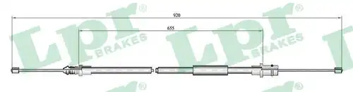 жило за ръчна спирачка LPR C0798B