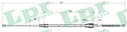 жило за ръчна спирачка LPR C0809B