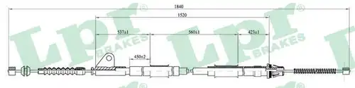 жило за ръчна спирачка LPR C0852B