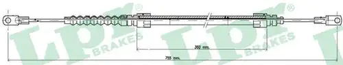 жило за ръчна спирачка LPR C0909B