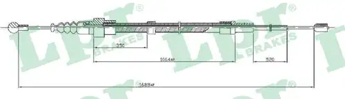 жило за ръчна спирачка LPR C0953B