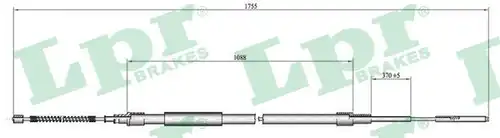 жило за ръчна спирачка LPR C0954B