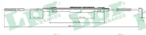 жило за ръчна спирачка LPR C0960B