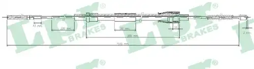 жило за ръчна спирачка LPR C0965B