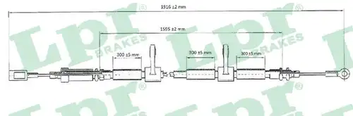 жило за ръчна спирачка LPR C0985B