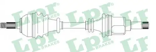 полуоска LPR DS38015