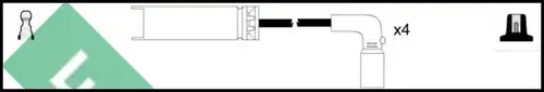 комплект запалителеи кабели LUCAS LUC4575