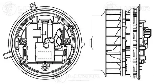 електромотор, вентилатор вътрешно пространство LUZAR LFh 1560