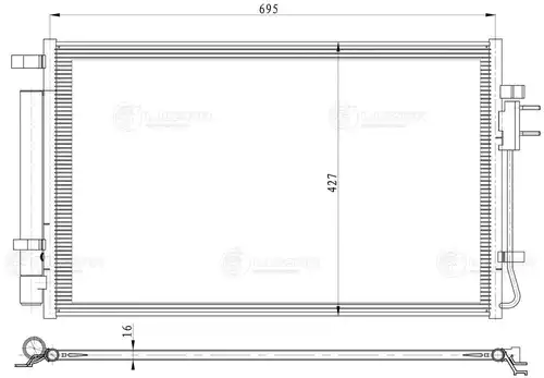 кондензатор, климатизация LUZAR LRAC 0840