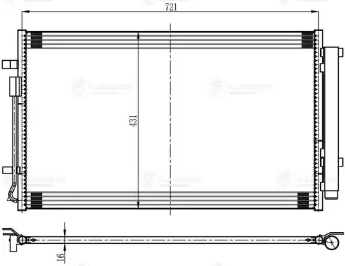 кондензатор, климатизация LUZAR LRAC 0883