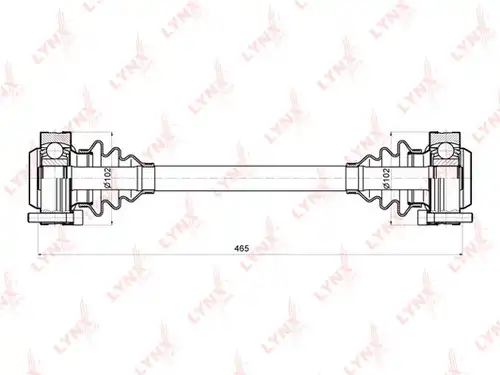 полуоска LYNXauto CD-1401