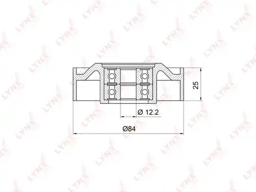 обтящна ролка, пистов ремък LYNXauto PB-5018