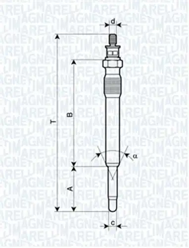 подгревна свещ MAGNETI MARELLI 062900001304