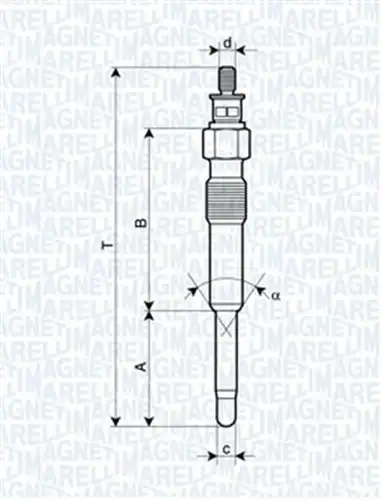 подгревна свещ MAGNETI MARELLI 062900007304