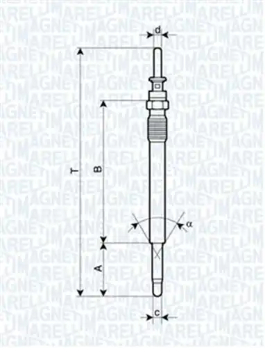 подгревна свещ MAGNETI MARELLI 062900009304