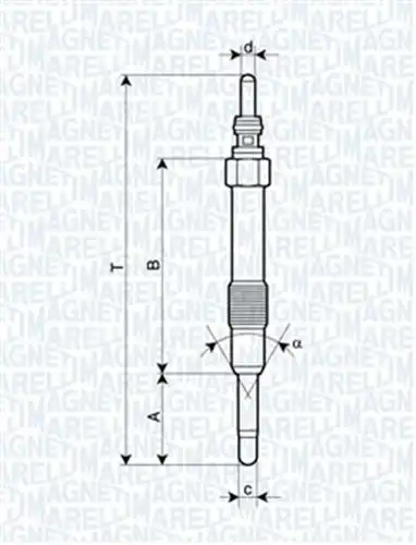 подгревна свещ MAGNETI MARELLI 062900014304