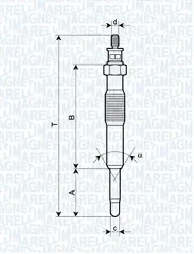 подгревна свещ MAGNETI MARELLI 062900017304