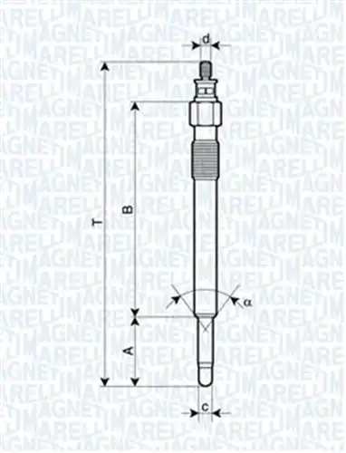 подгревна свещ MAGNETI MARELLI 062900020304