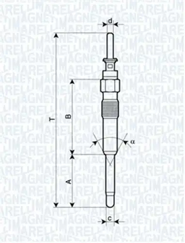 подгревна свещ MAGNETI MARELLI 062900023304