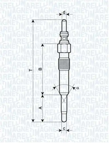 подгревна свещ MAGNETI MARELLI 062900028304