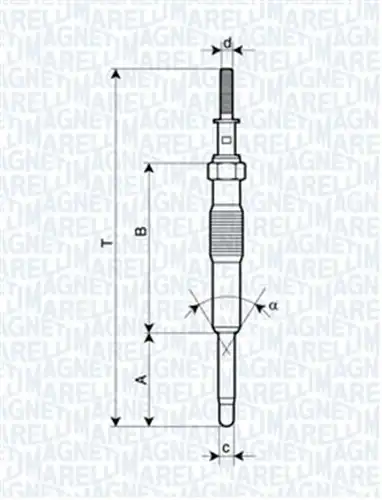 подгревна свещ MAGNETI MARELLI 062900034304