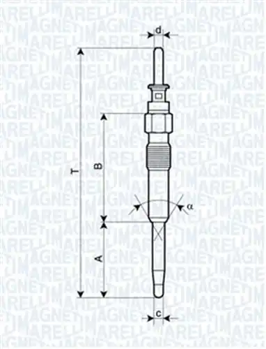 подгревна свещ MAGNETI MARELLI 062900039304