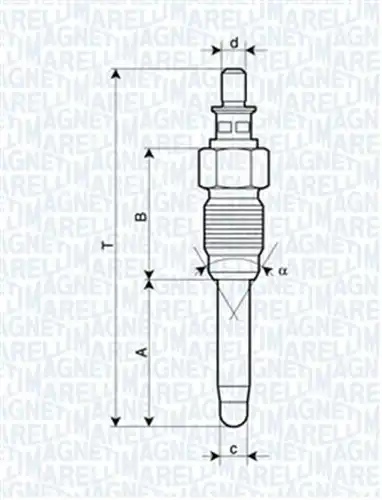 подгревна свещ MAGNETI MARELLI 062900059304