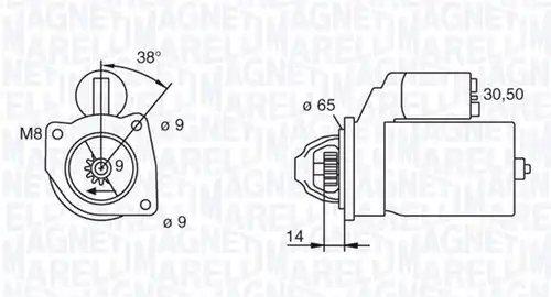 стартер MAGNETI MARELLI 063101015010