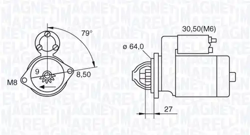 стартер MAGNETI MARELLI 063280045010